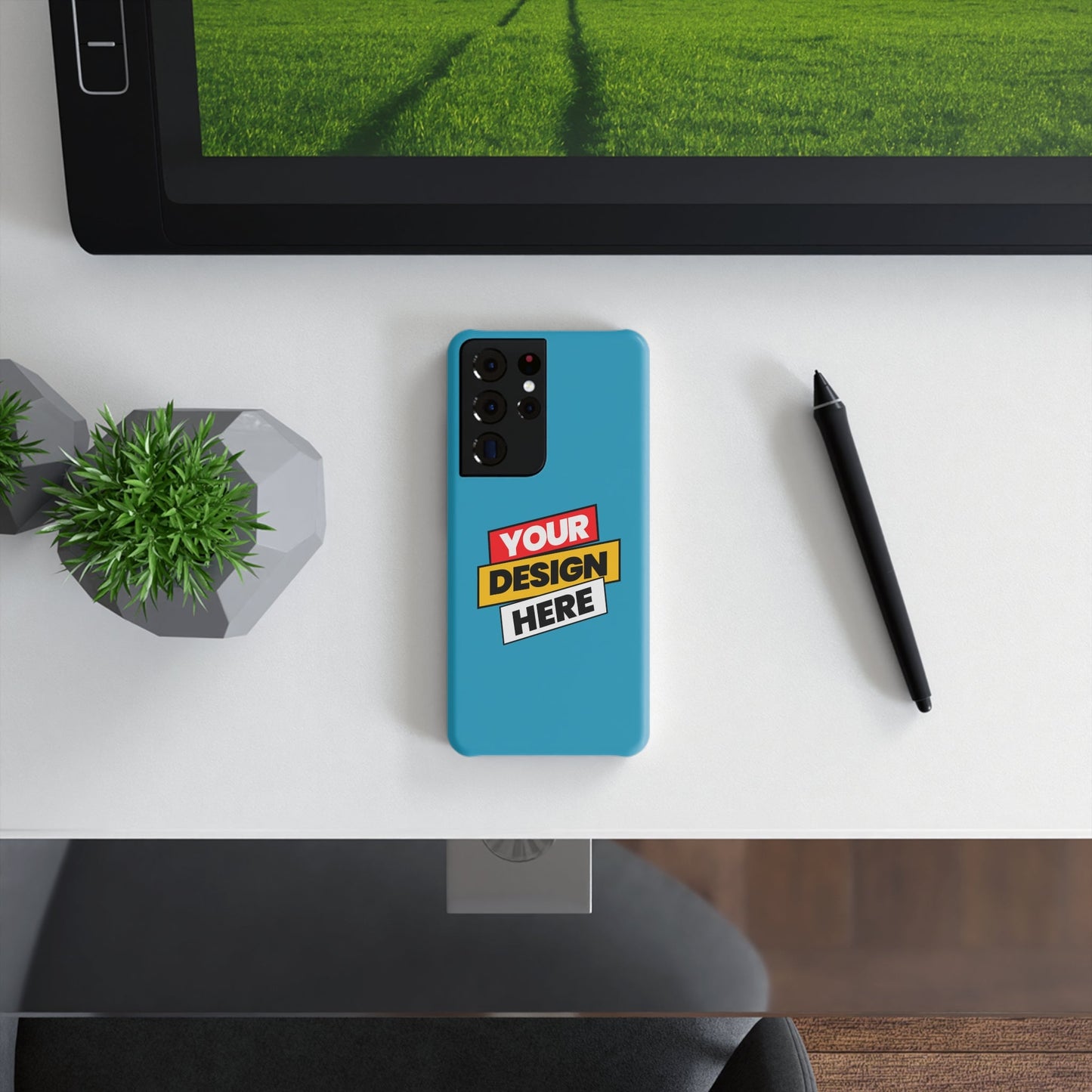 Custom Slim Snap Case - Personalized Phone Cover, Unique Gift for Her, Bright Modern Design, Trendy Cellphone Accessory, Birthday Gift