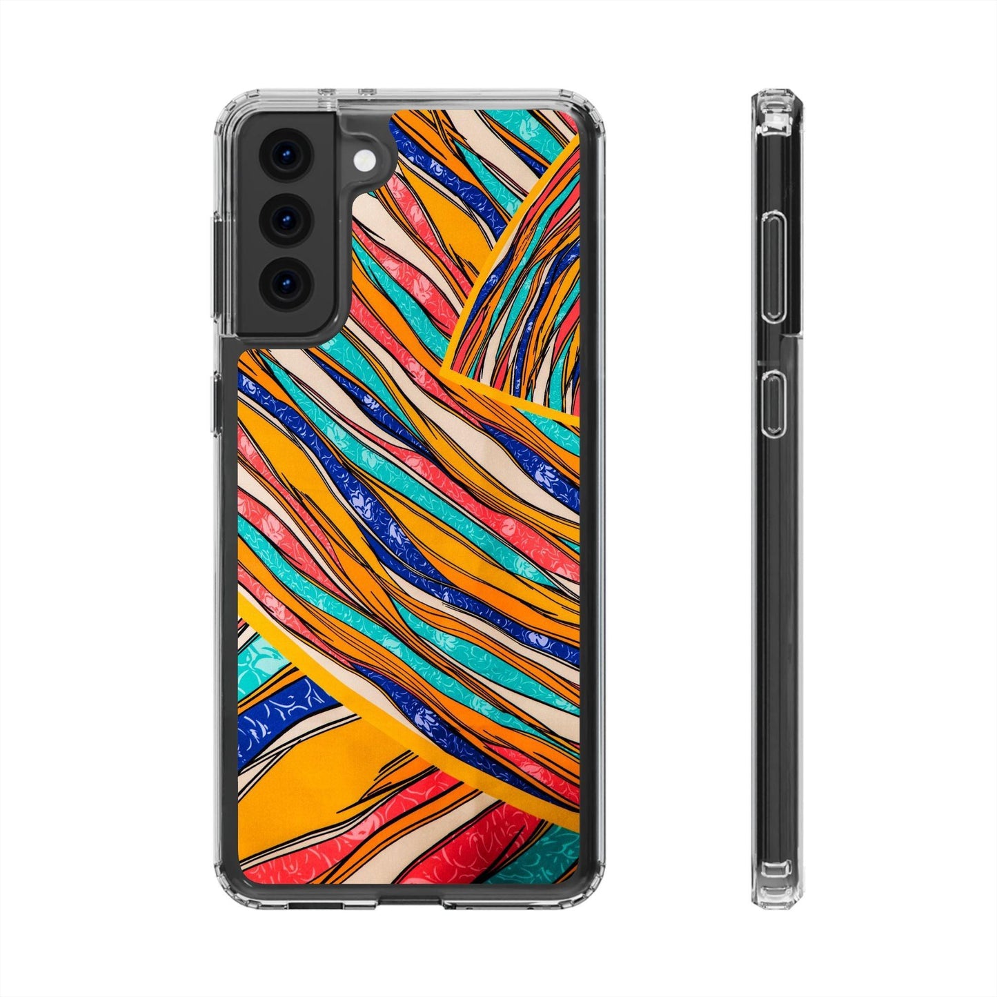 Clear Cases Stripes of  Powerful Colors