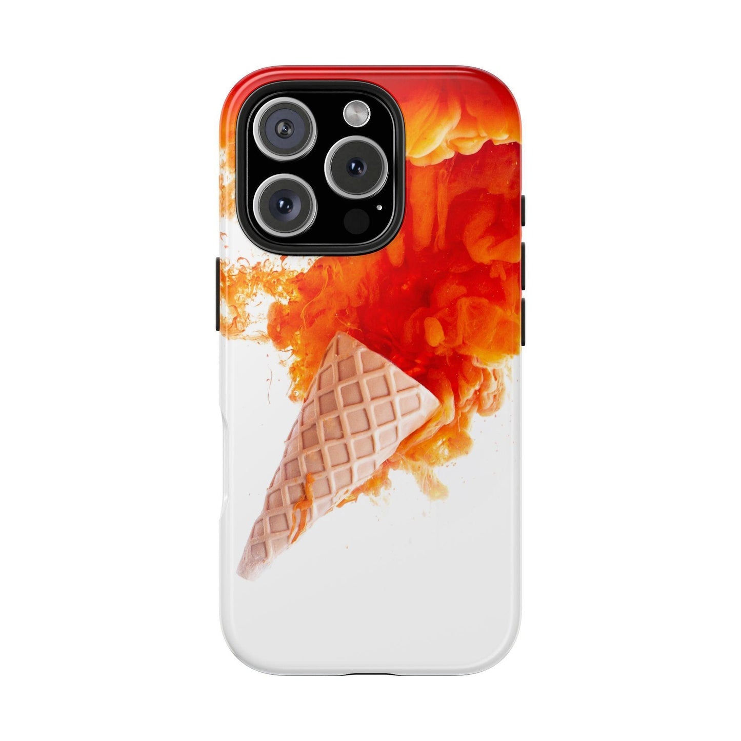 Ice Cream With Flame Of Colors Tough Phone Cases