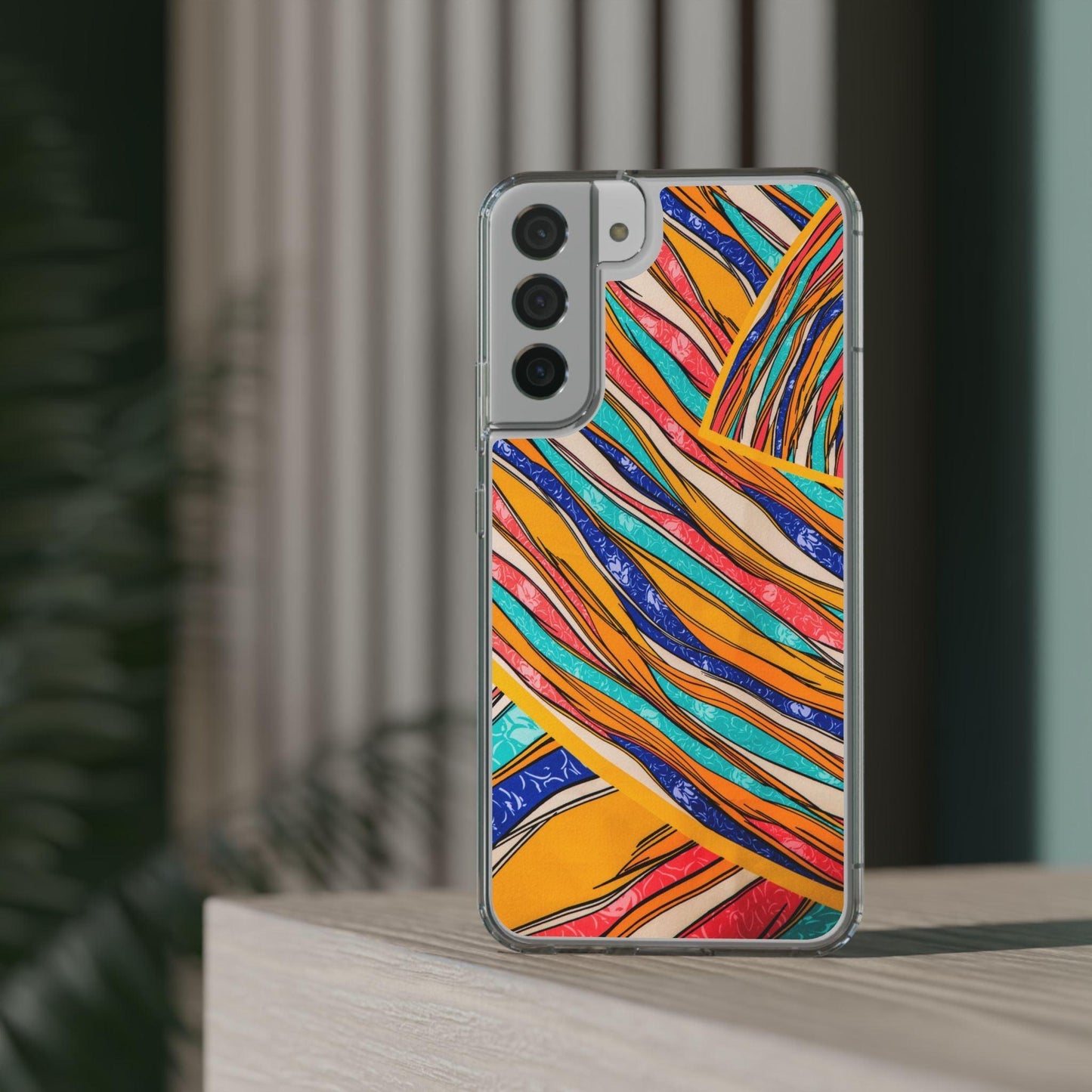 Clear Cases Stripes of  Powerful Colors