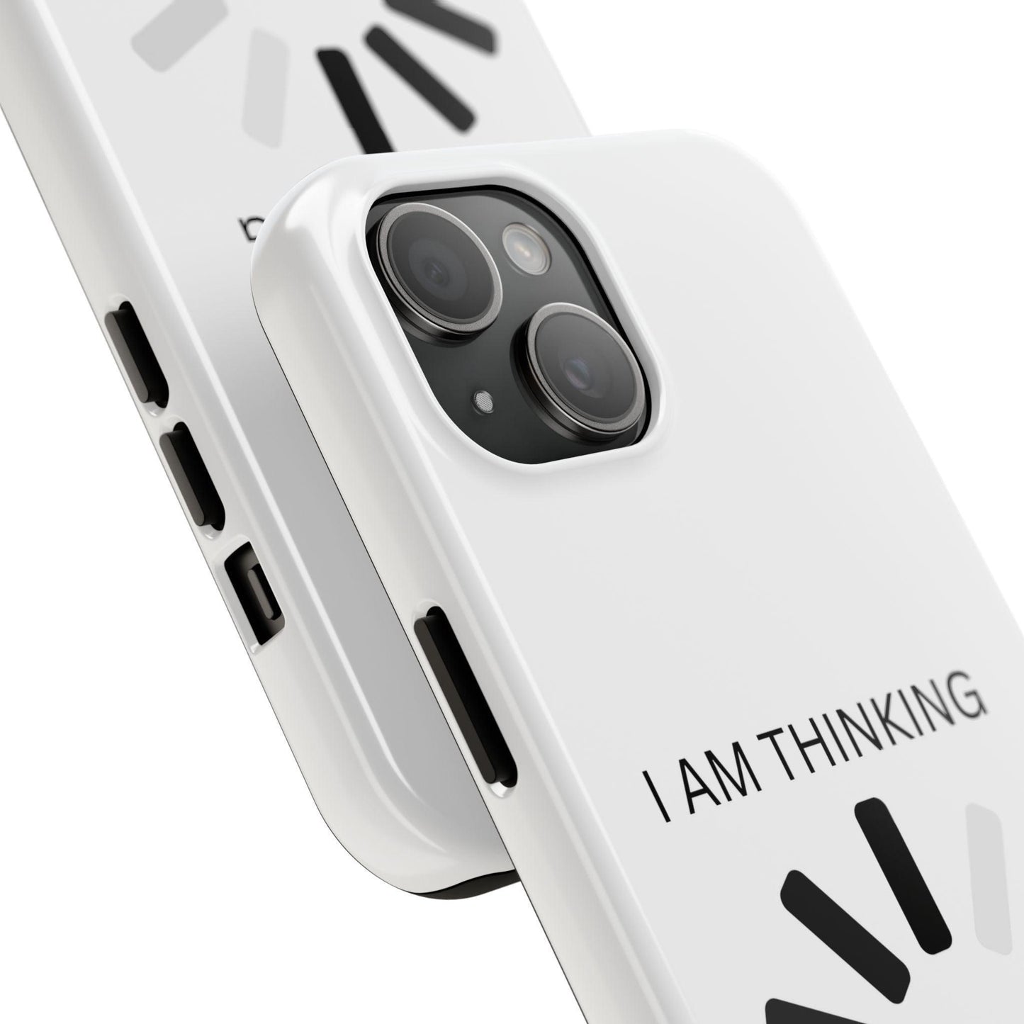I Am Thinking To Much Text Printed Tough Phone Cases