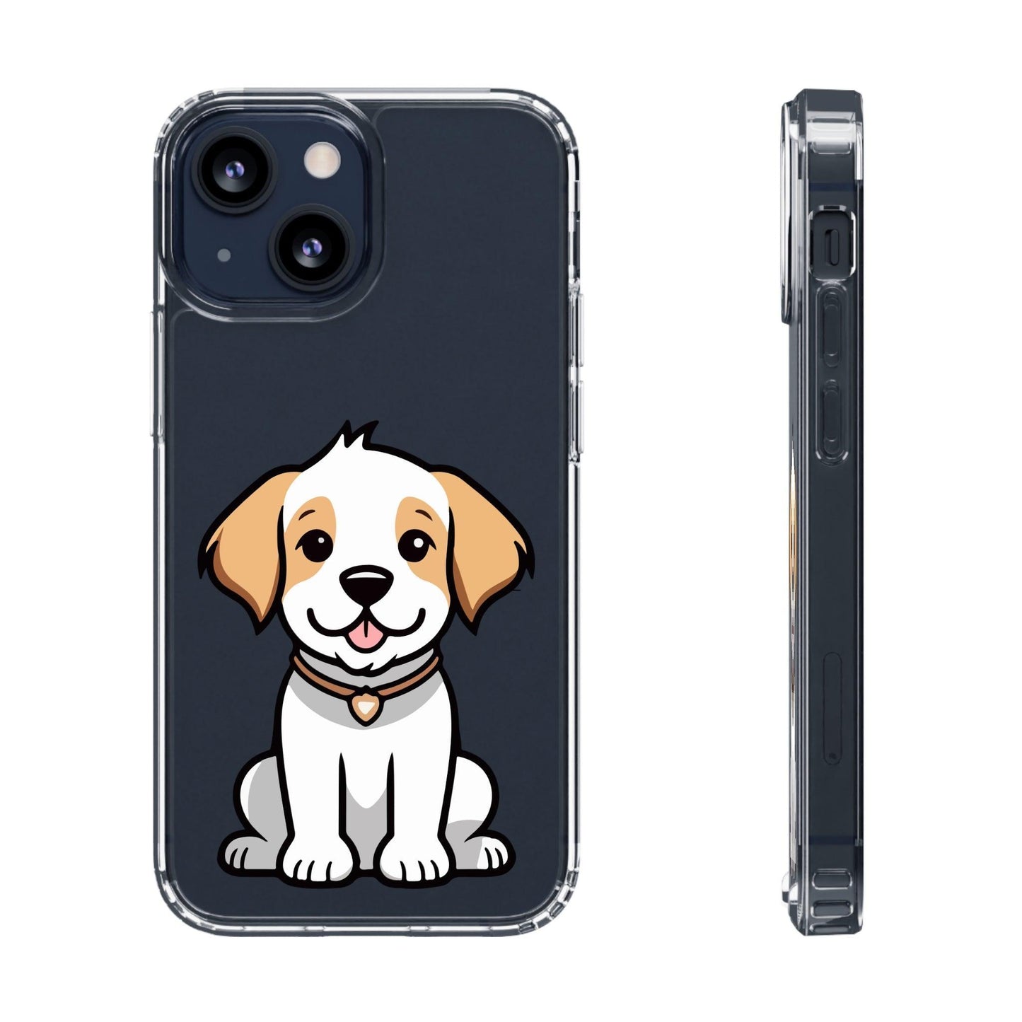 Clear Cases With Dog Printed