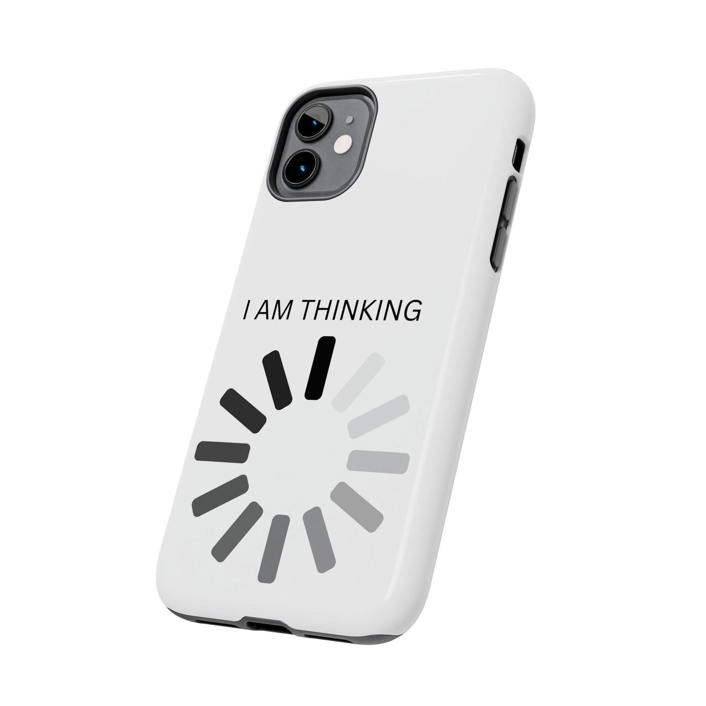 I Am Thinking To Much Text Printed Tough Phone Cases