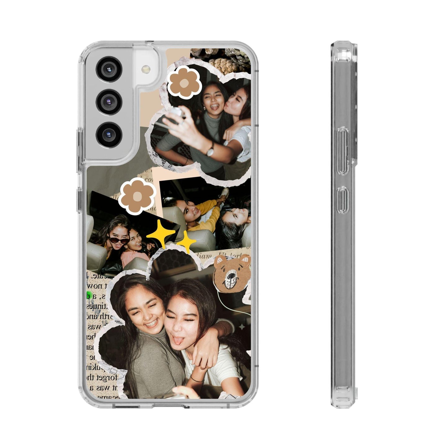 Memories In Retro Templet  Custom Printed Clear Cases