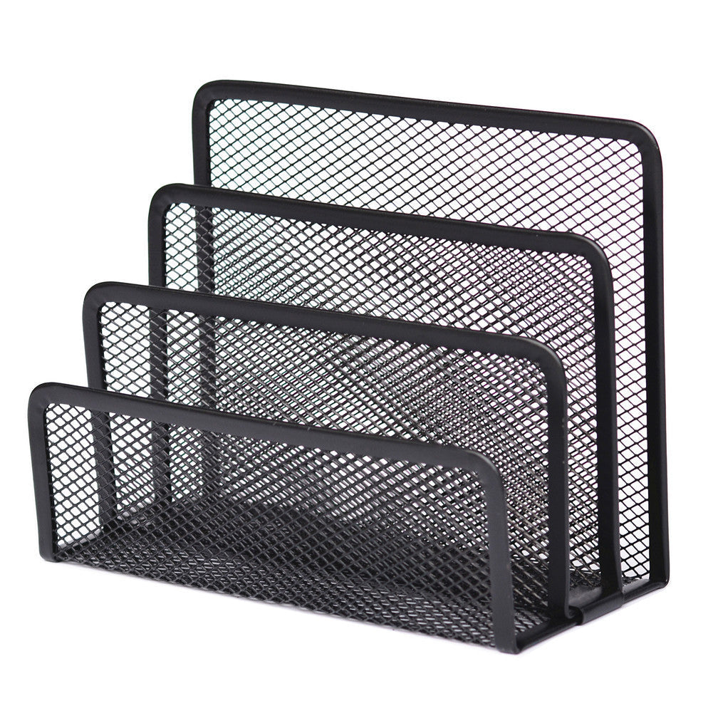 Metal Desk Organizer for Home or Office - Single Piece