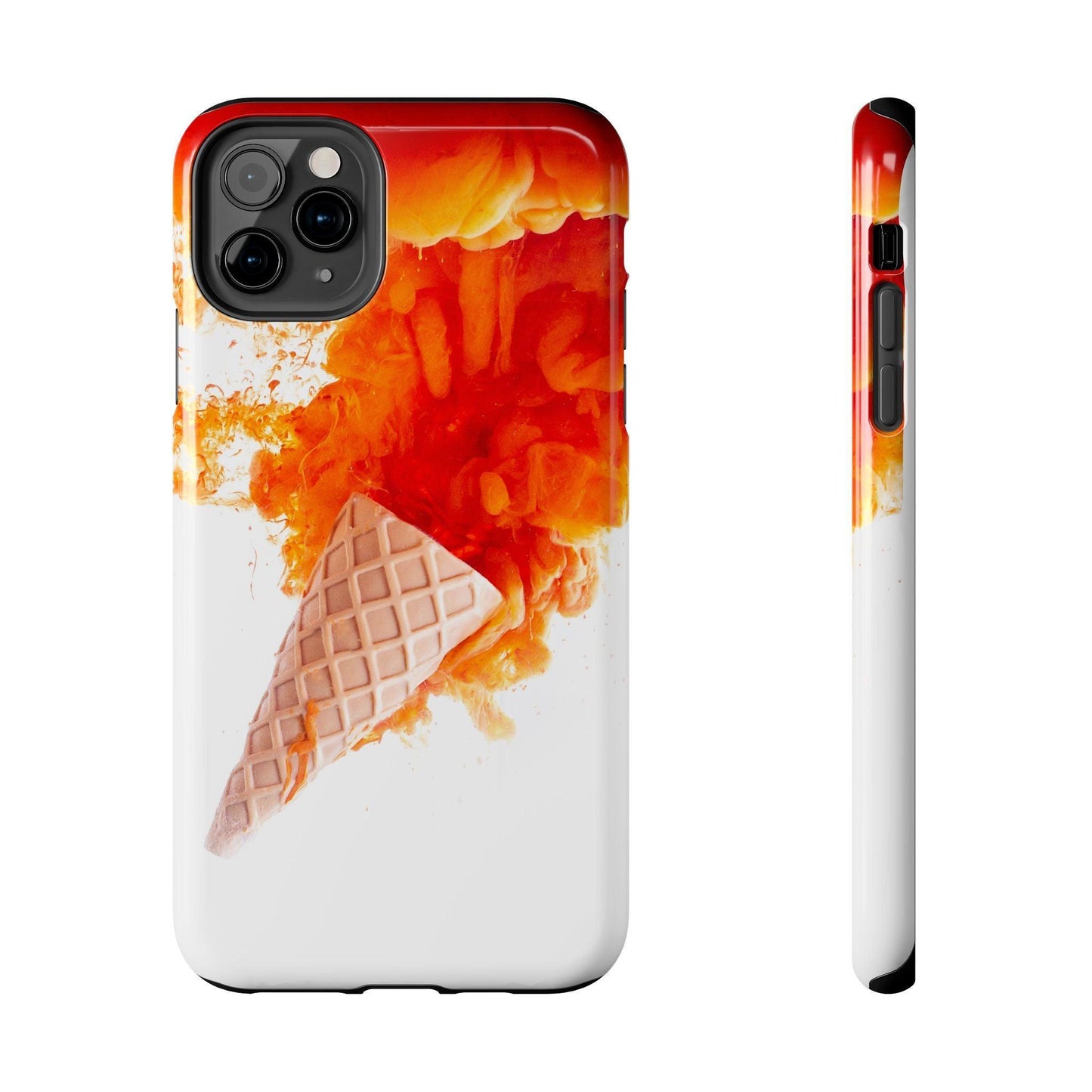 Ice Cream With Flame Of Colors Tough Phone Cases