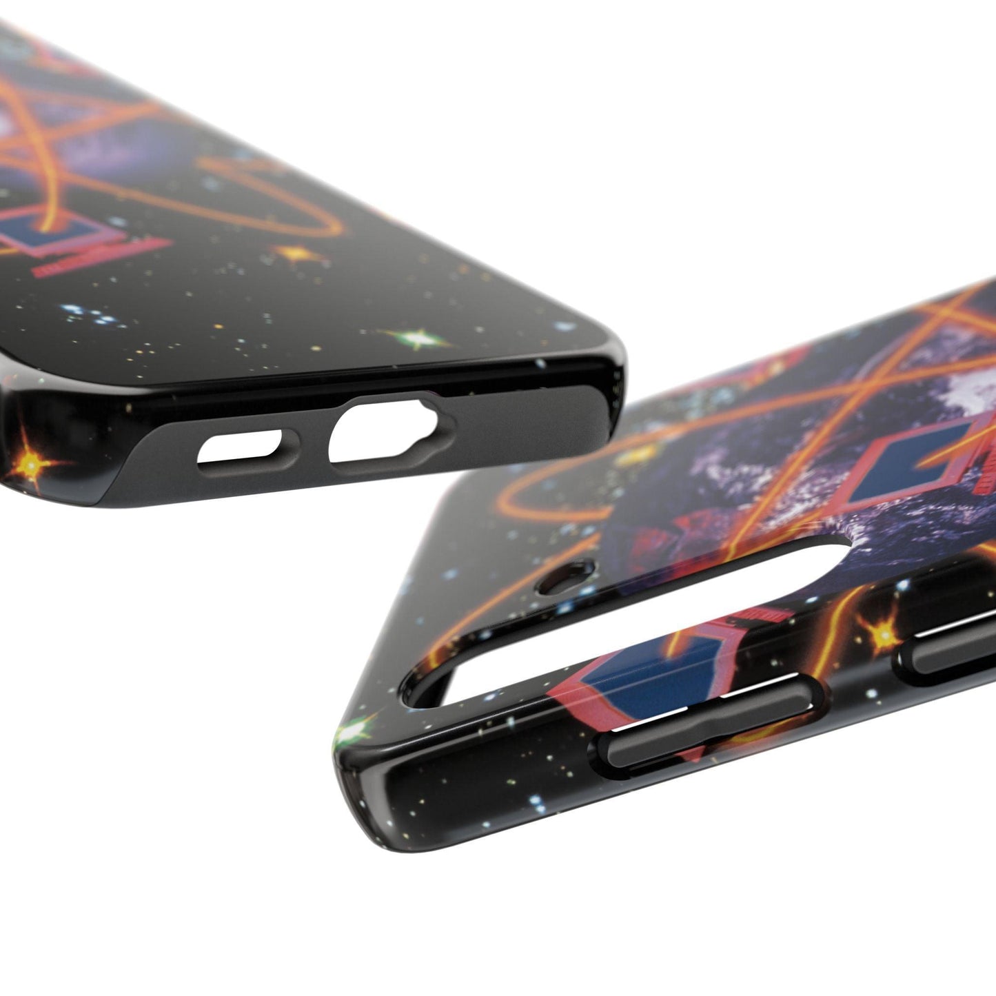 Computer Galaxy Printed With Orbiting Tough Phone Cases