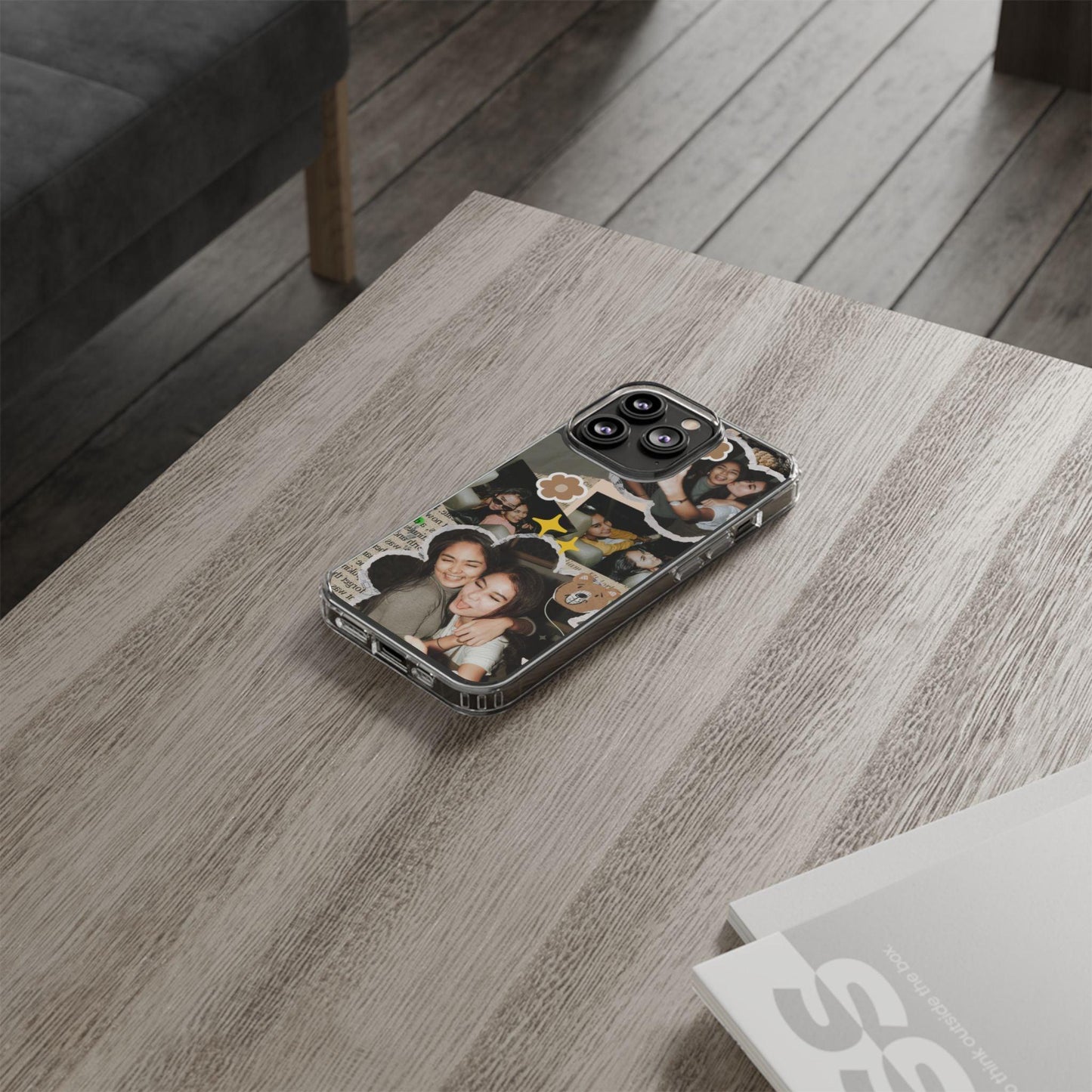 Memories In Retro Templet  Custom Printed Clear Cases