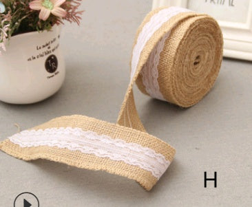 Lace Linen Roll, 5CM Wide, DIY Christmas Decor