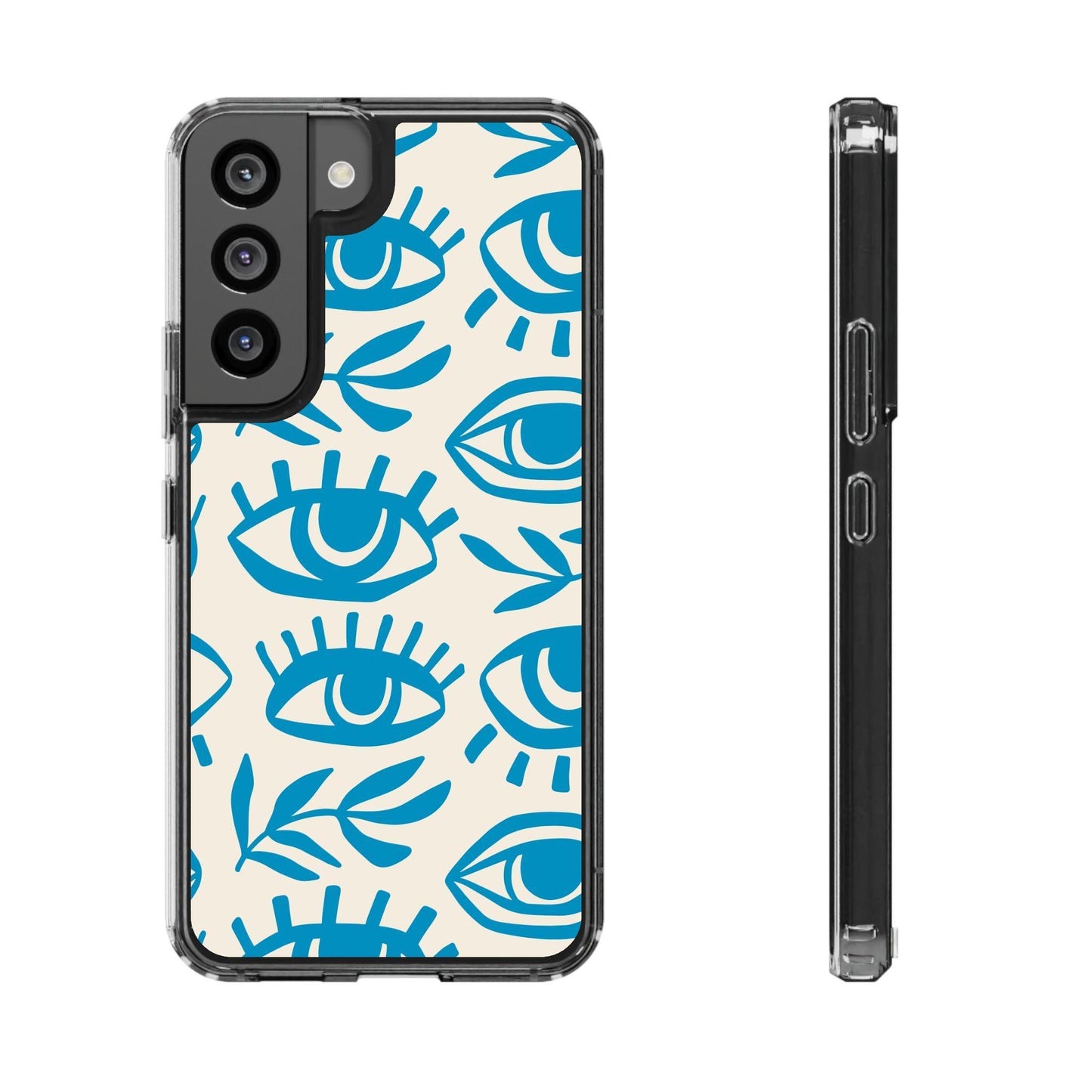Eyes And Leaves  Pattern Clear Cases