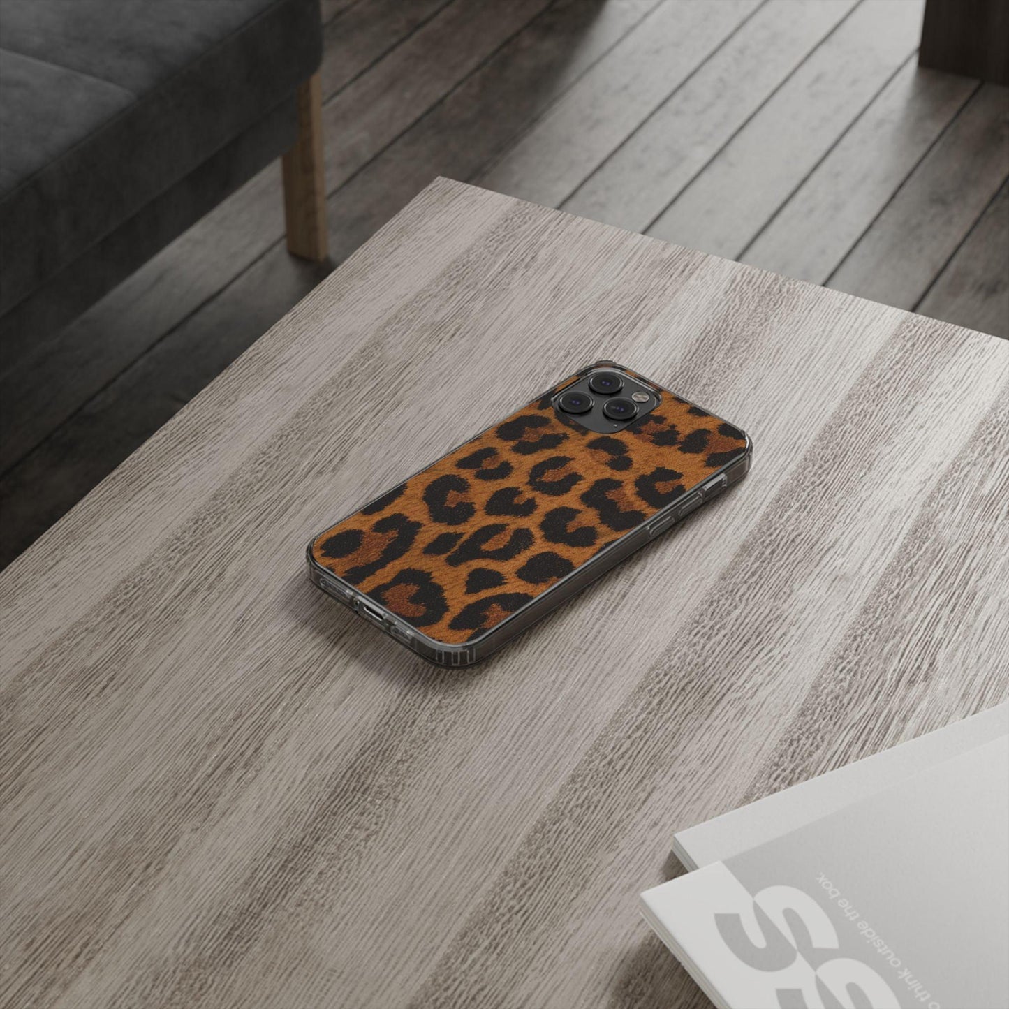Clear Cases Cheeta Print