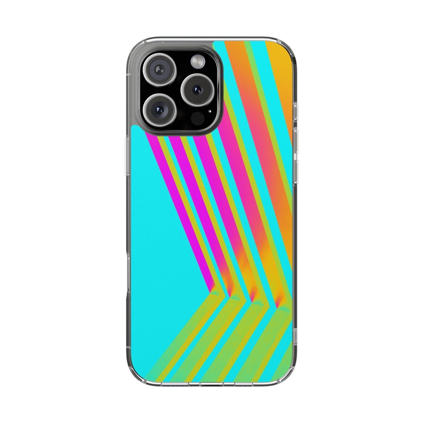 Abstract Pattern With Vibrant Color Clear Cases