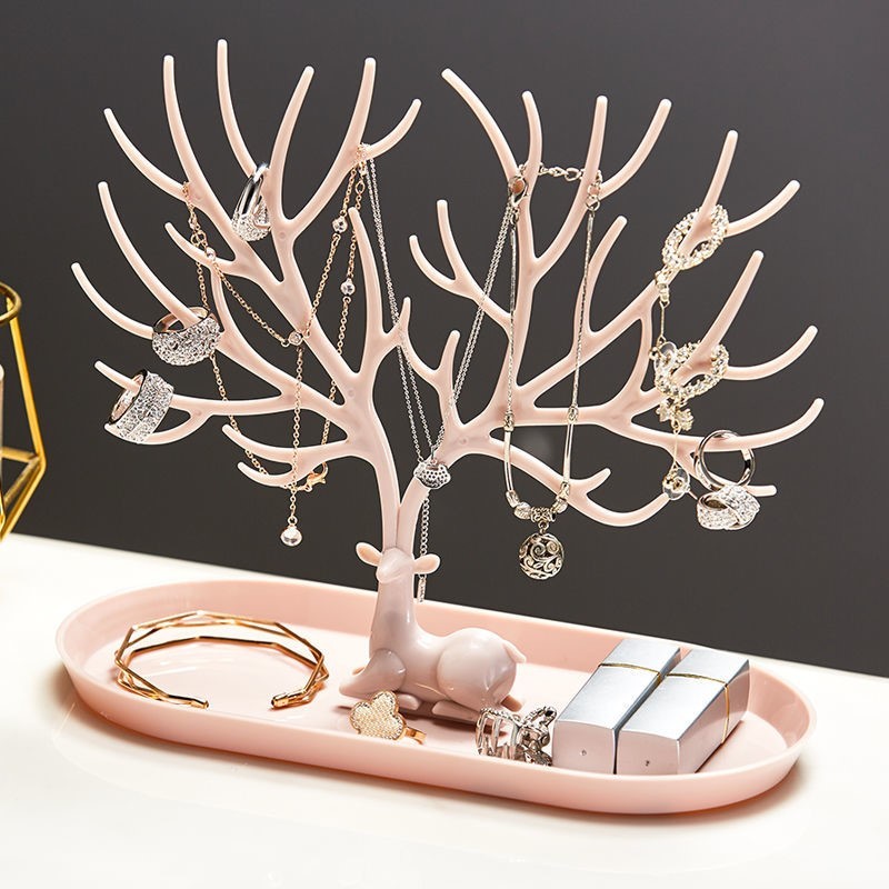 Deer Jewelry Display Stand with Drawer