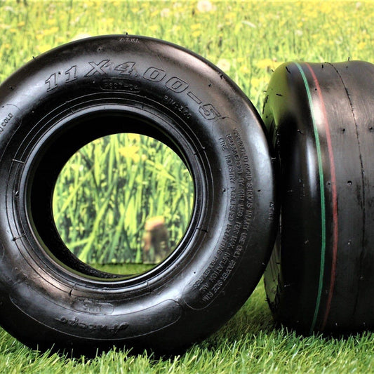 11x4.00-5 4 Ply Turf Tires for Lawn & Garden Mower (Set of 4)