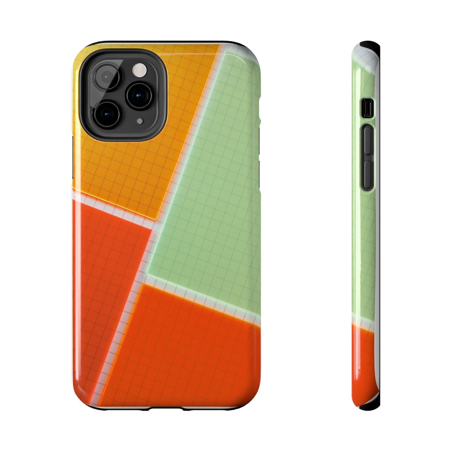Four Colors Blocks With Shades Tough Phone Cases