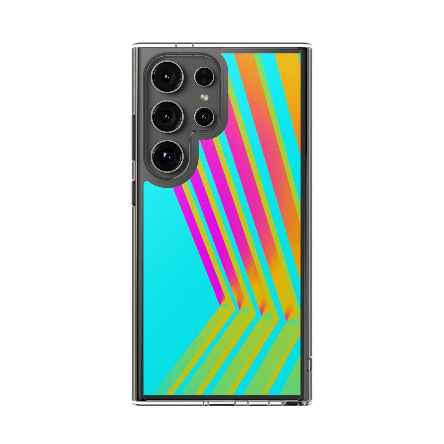 Abstract Pattern With Vibrant Color Clear Cases