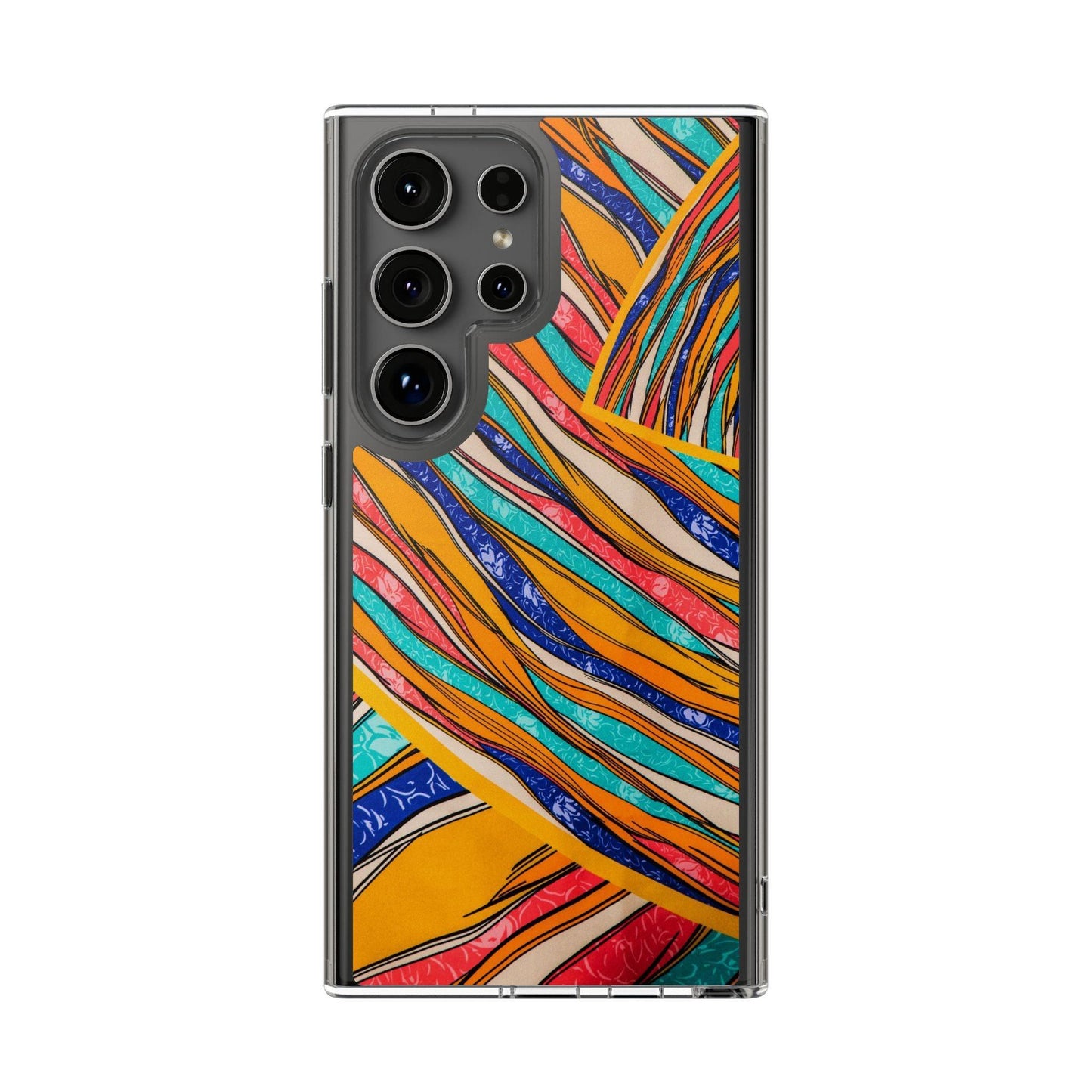 Clear Cases Stripes of  Powerful Colors