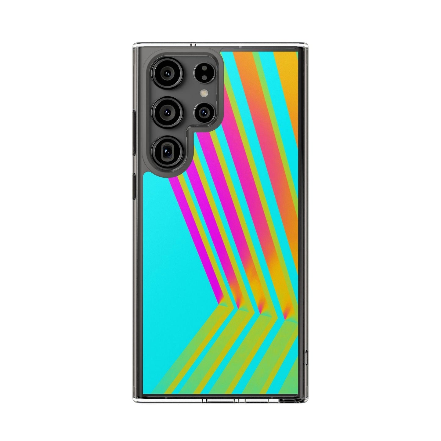 Abstract Pattern With Vibrant Color Clear Cases