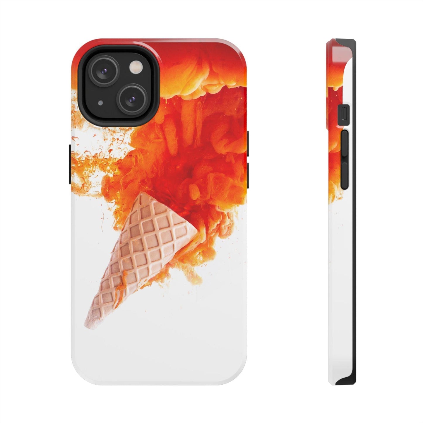 Ice Cream With Flame Of Colors Tough Phone Cases