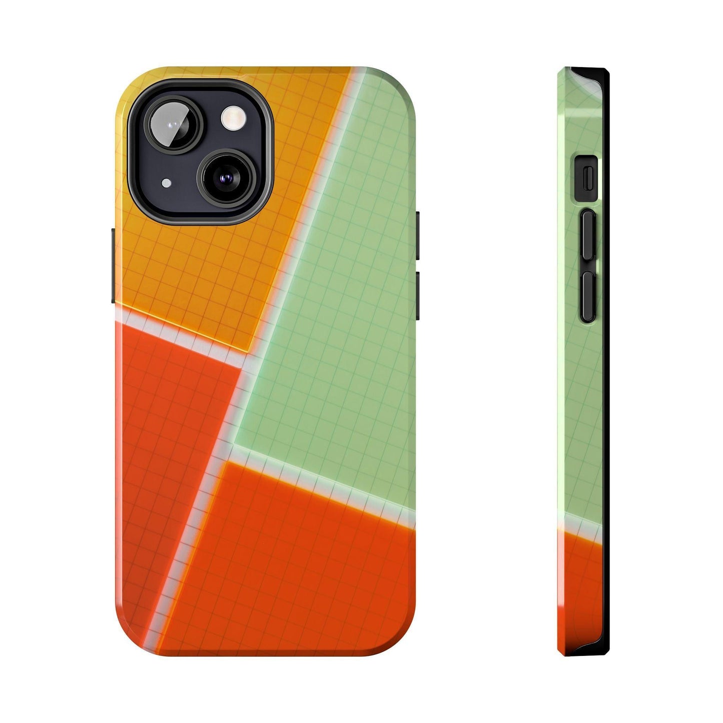 Four Colors Blocks With Shades Tough Phone Cases