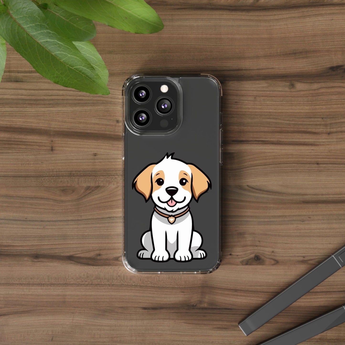 Clear Cases With Dog Printed