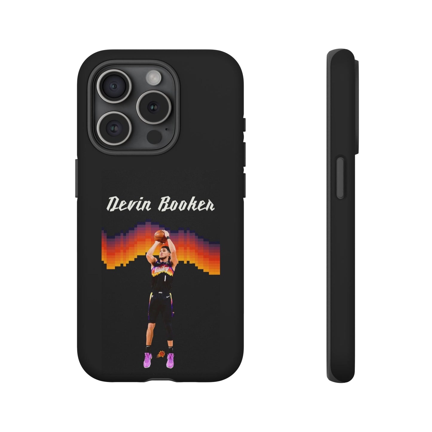 Devin Booker Precision Blaze Series – Dual-Layer ShockGuard Protection | Fits iPhone 8–16 Pro Max & Samsung Galaxy S10–S25 Ultra