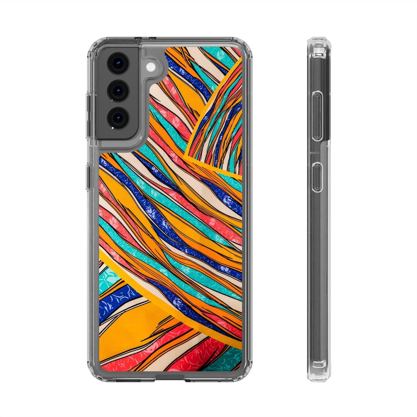 Clear Cases Stripes of  Powerful Colors