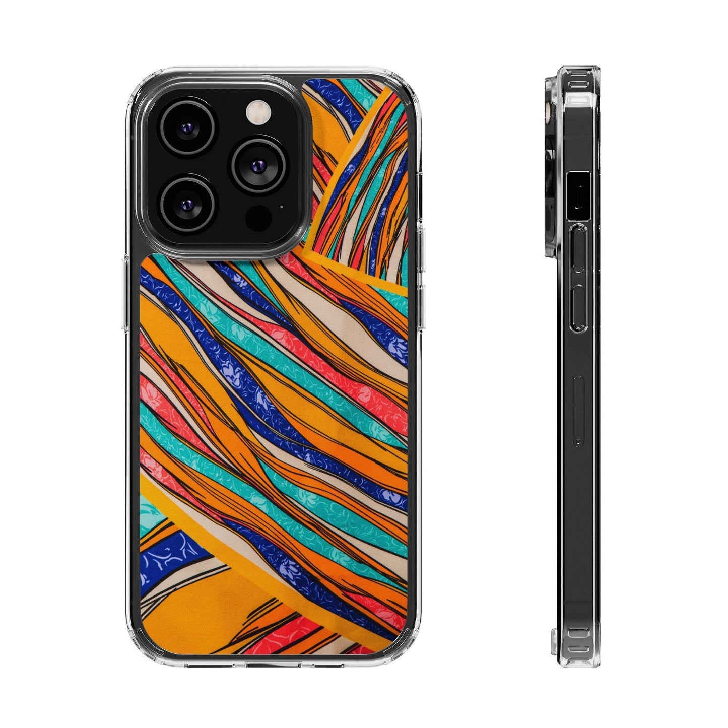 Clear Cases Stripes of  Powerful Colors