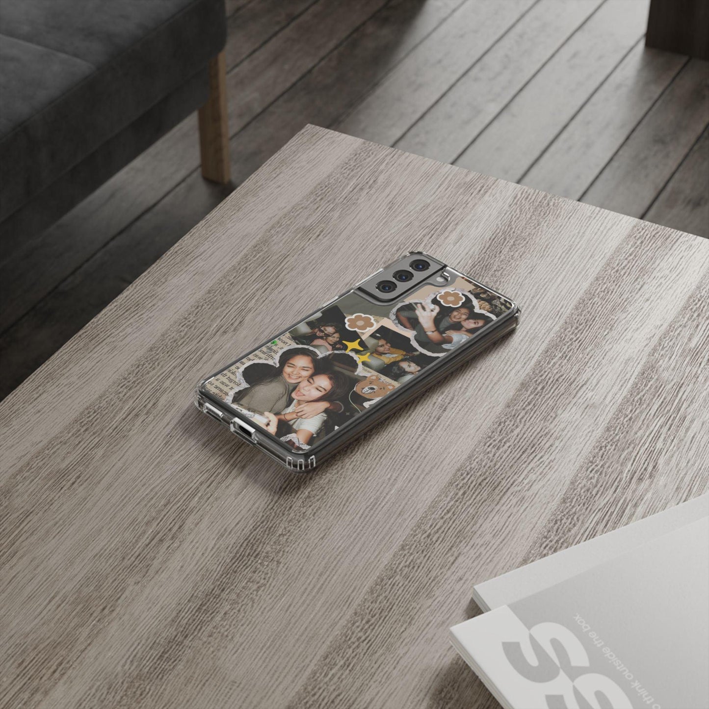 Memories In Retro Templet  Custom Printed Clear Cases