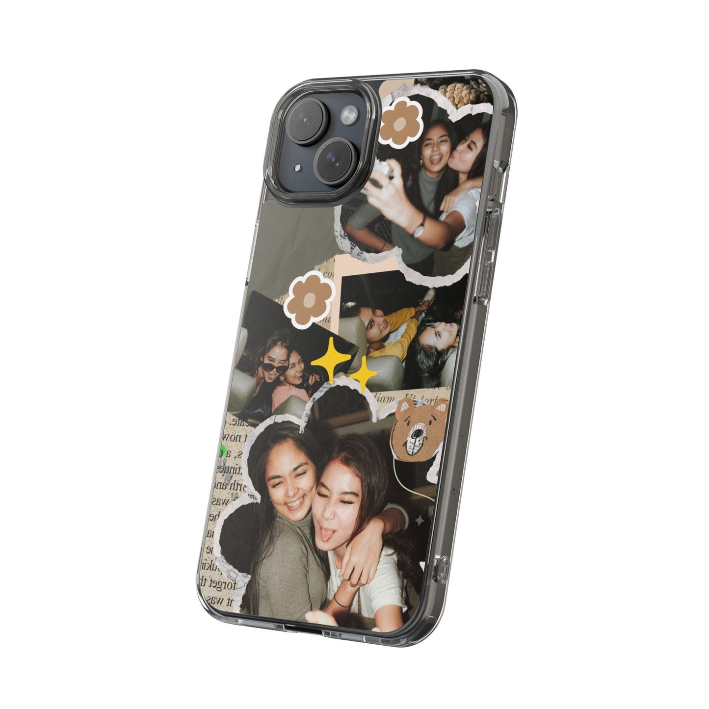 Memories In Retro Templet  Custom Printed Clear Cases