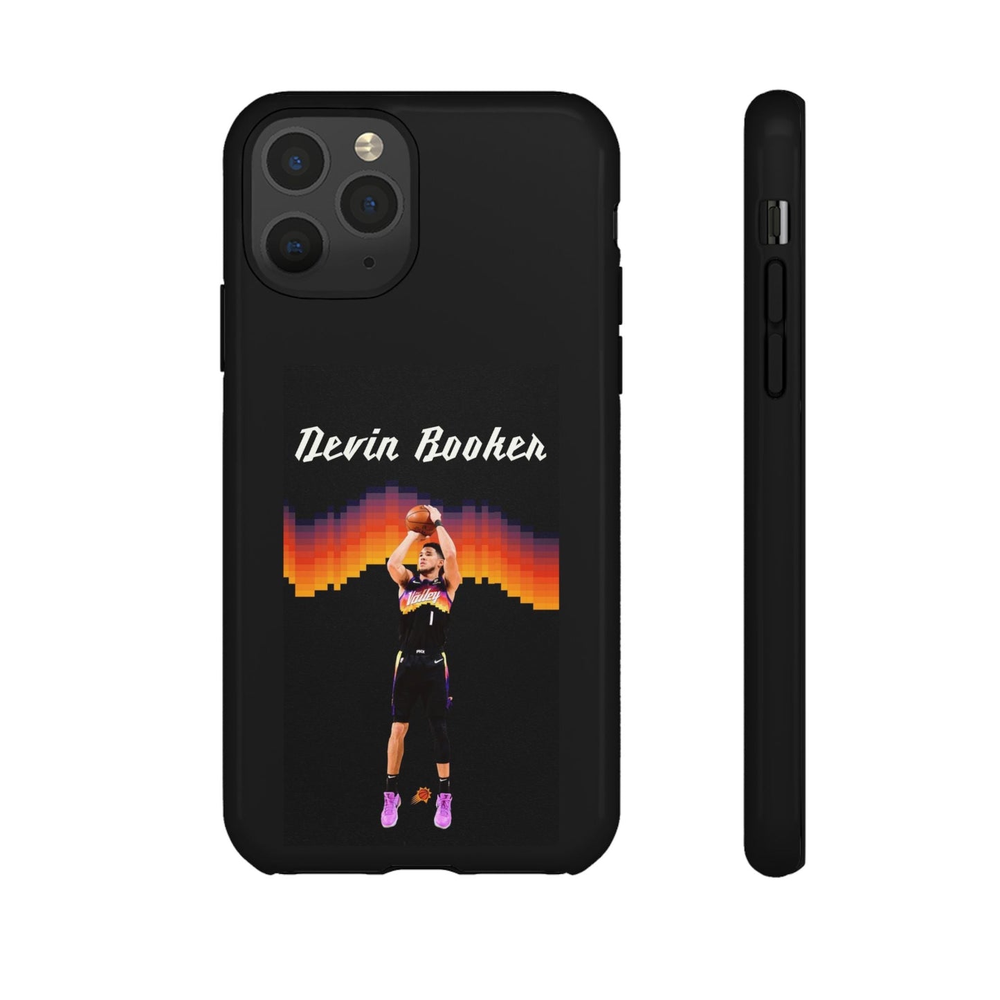 Devin Booker Precision Blaze Series – Dual-Layer ShockGuard Protection | Fits iPhone 8–16 Pro Max & Samsung Galaxy S10–S25 Ultra