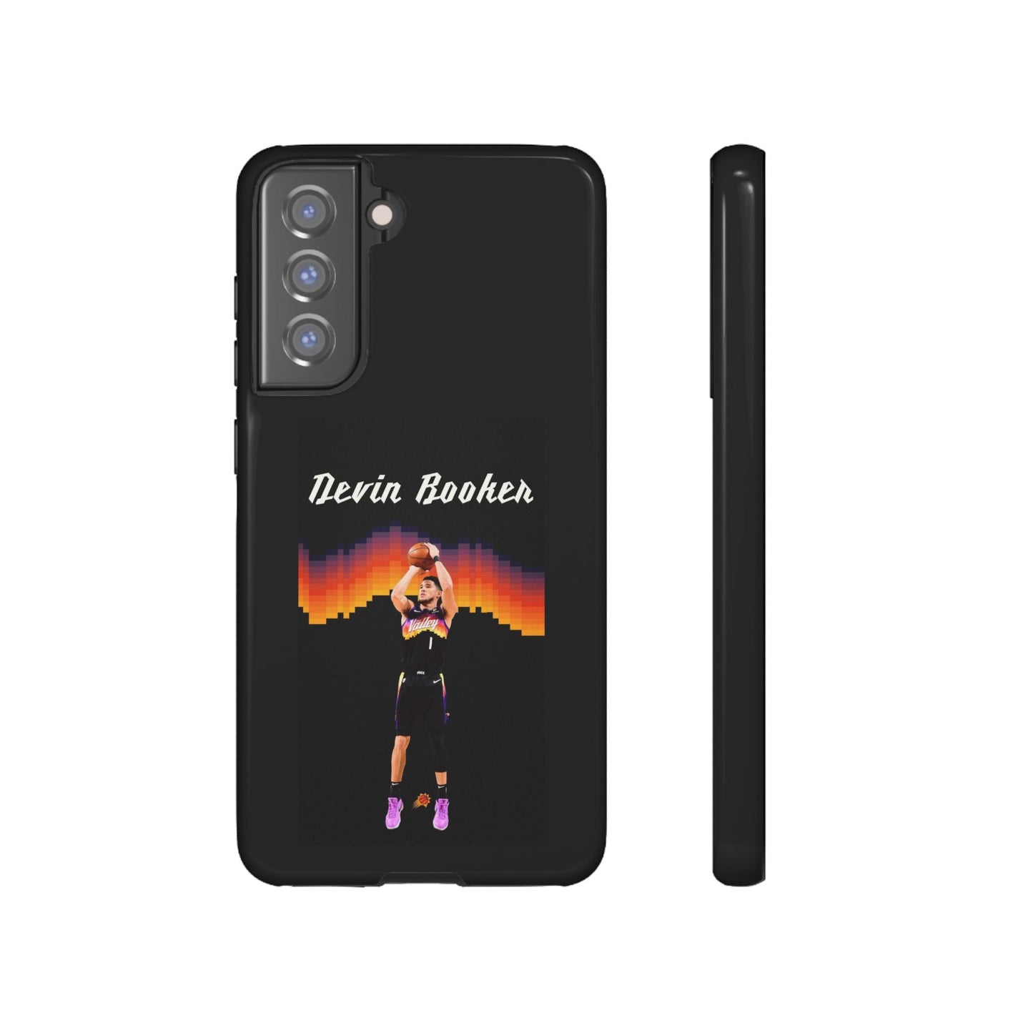 Devin Booker Precision Blaze Series – Dual-Layer ShockGuard Protection | Fits iPhone 8–16 Pro Max & Samsung Galaxy S10–S25 Ultra