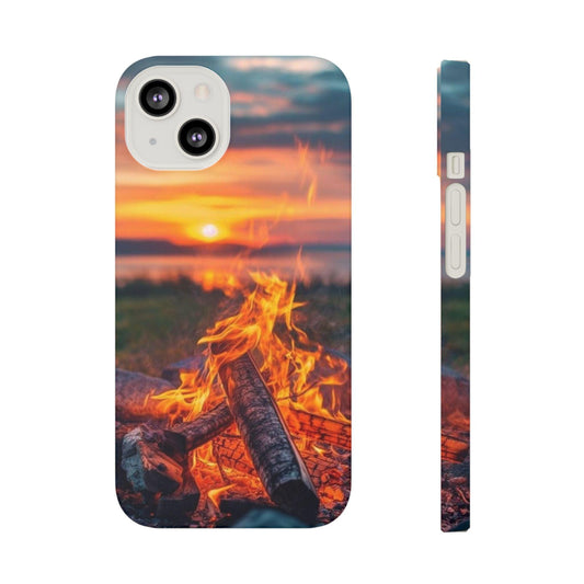 Woodland Fire Phone Case – Warmth of Nature’s Blaze on Your Device