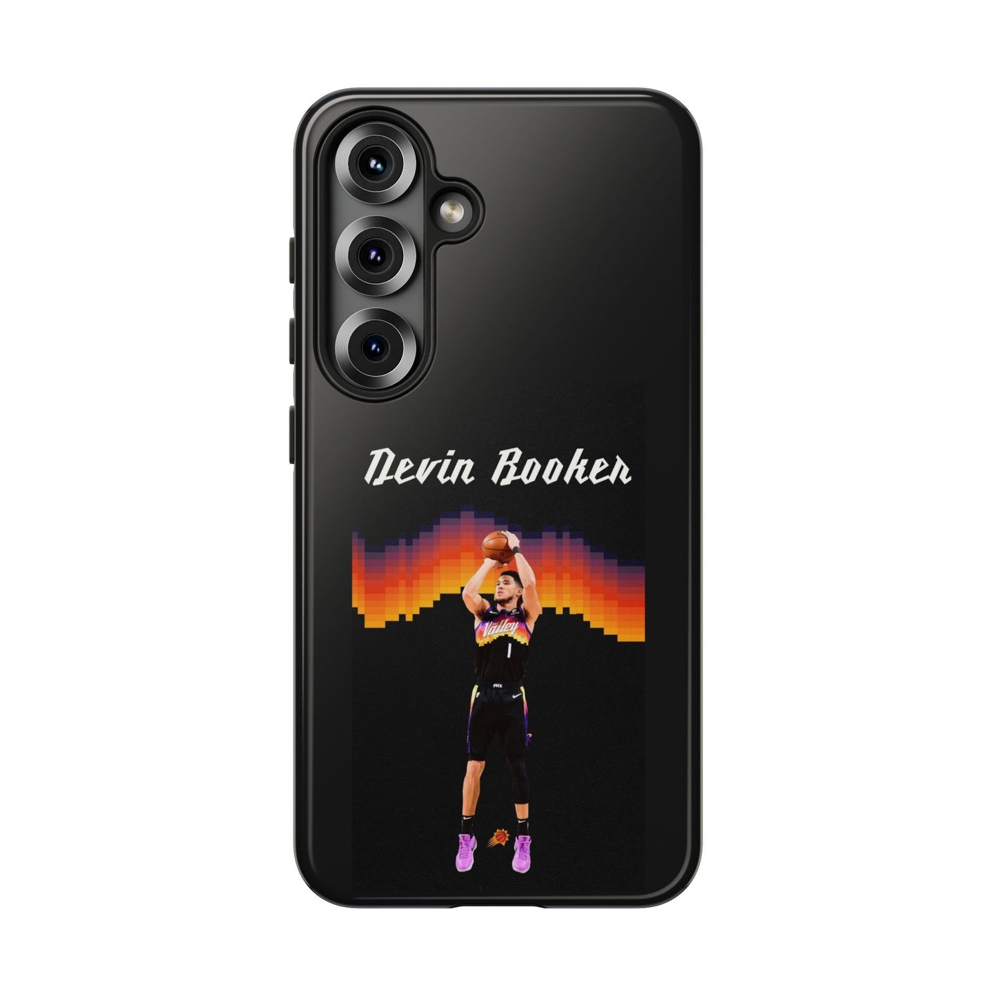 Devin Booker Precision Blaze Series – Dual-Layer ShockGuard Protection | Fits iPhone 8–16 Pro Max & Samsung Galaxy S10–S25 Ultra
