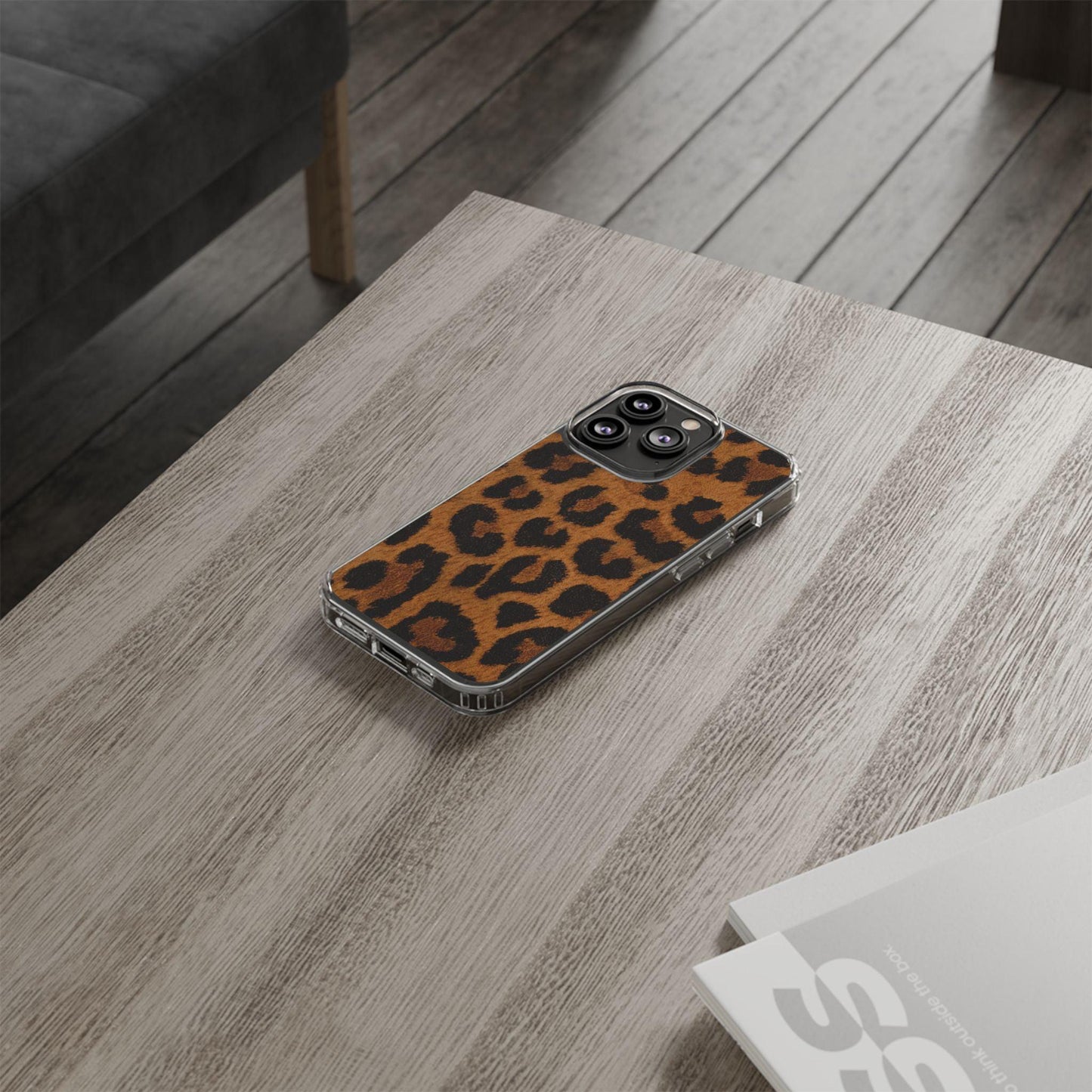 Clear Cases Cheeta Print