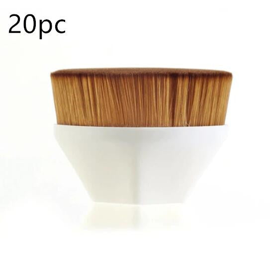 Flat Foundation Brush Kit: BB Cream, Loose Powder