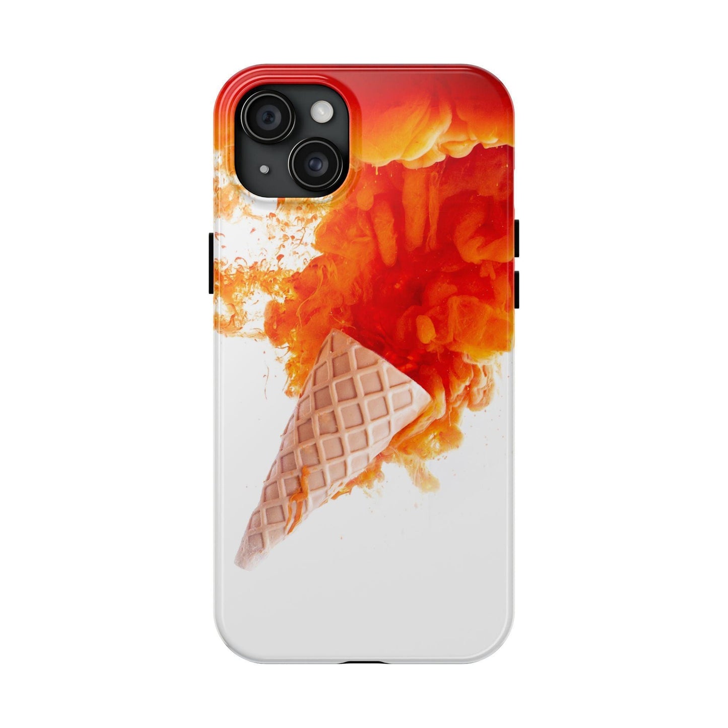 Ice Cream With Flame Of Colors Tough Phone Cases