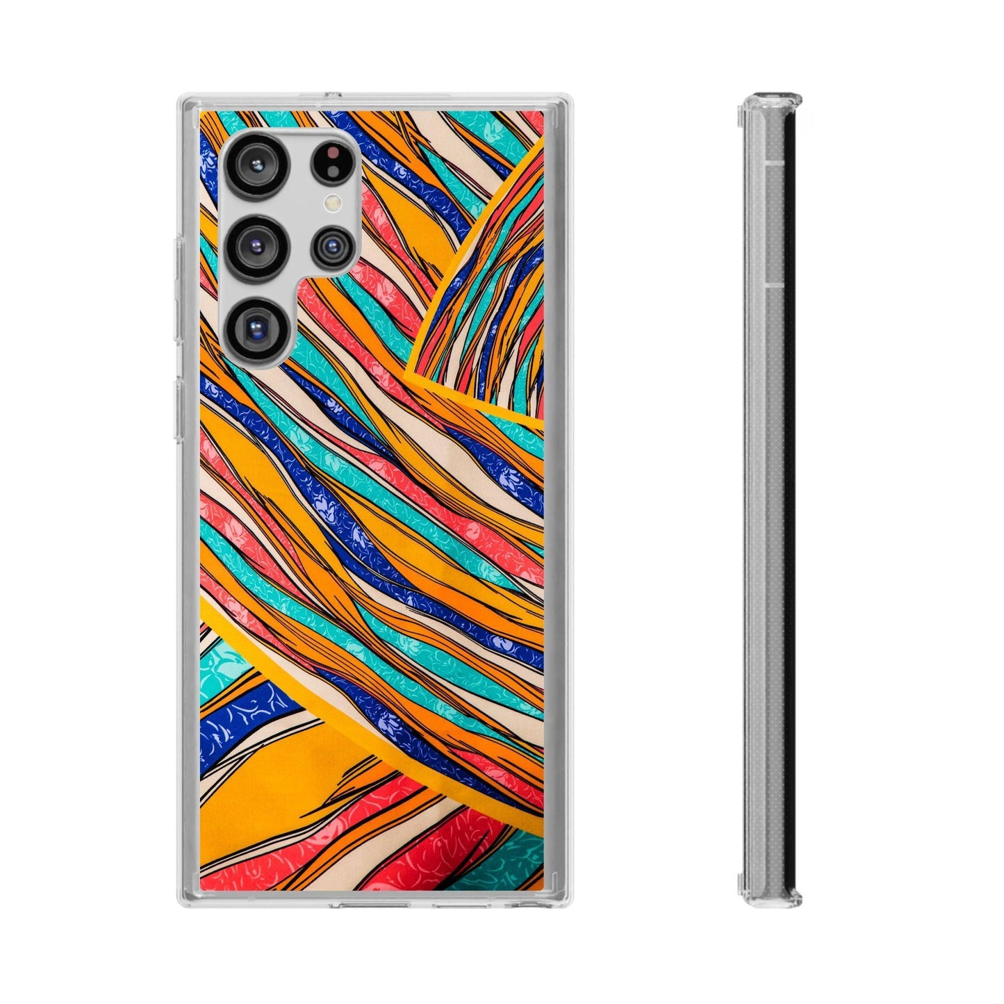 Clear Cases Stripes of  Powerful Colors