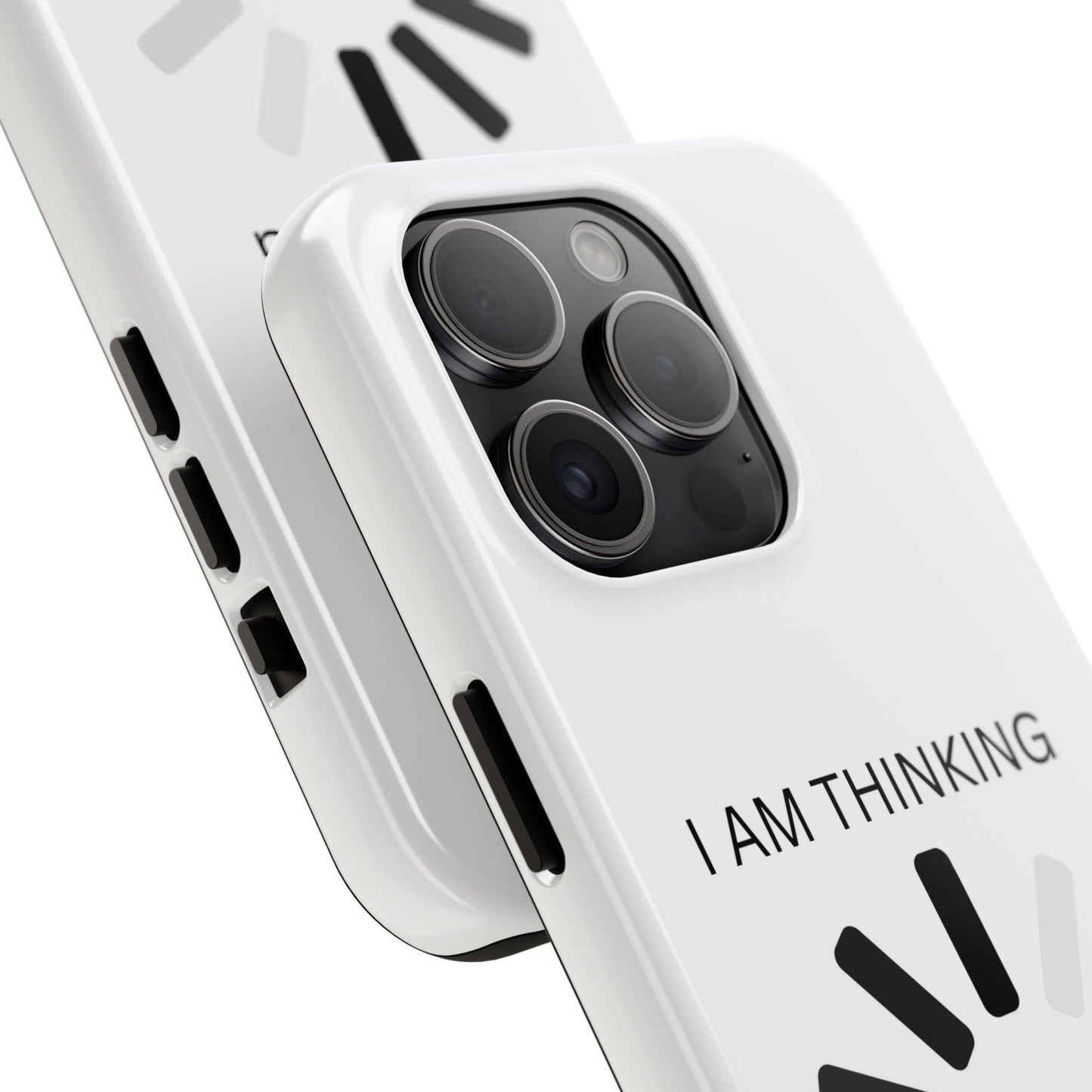 I Am Thinking To Much Text Printed Tough Phone Cases