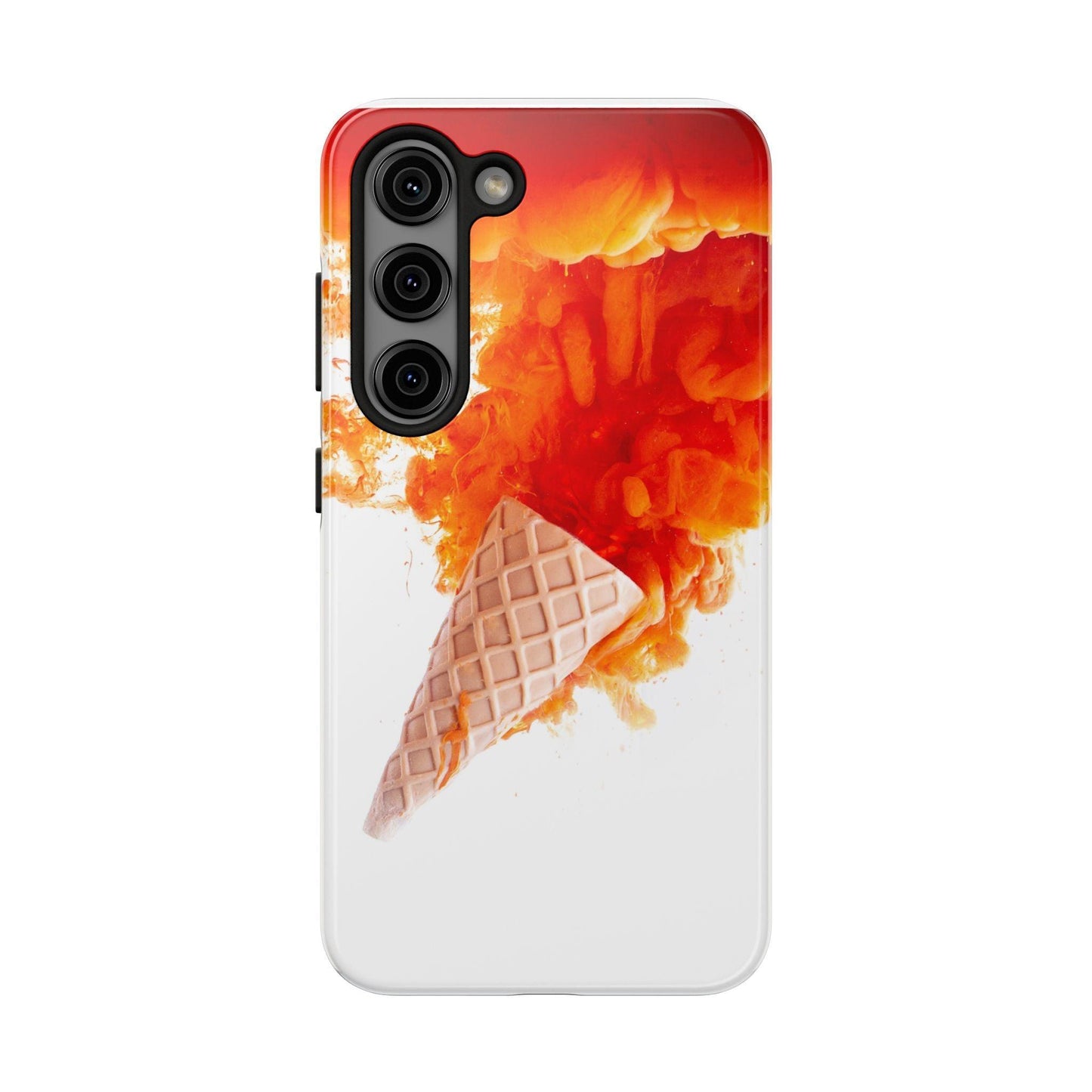 Ice Cream With Flame Of Colors Tough Phone Cases