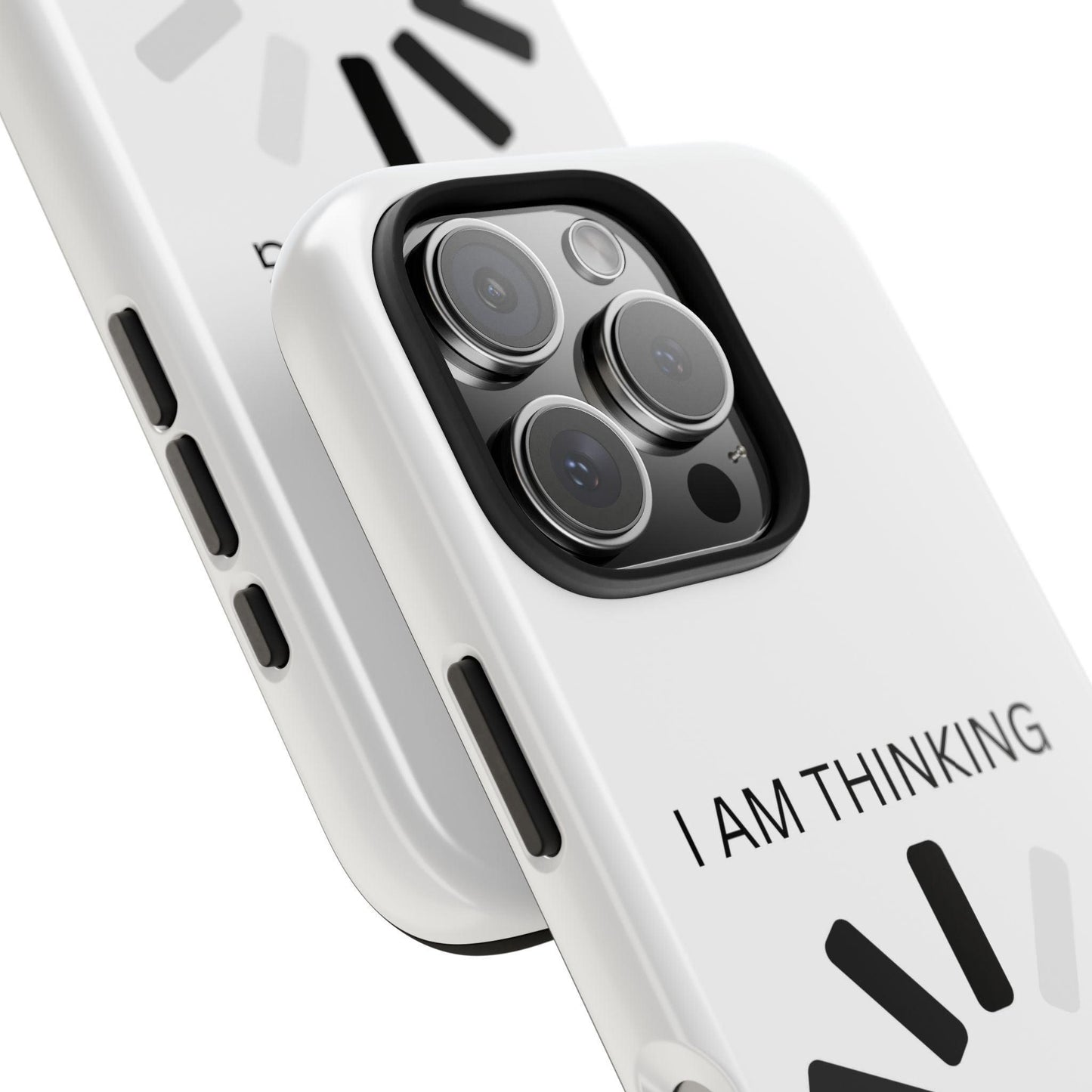 I Am Thinking To Much Text Printed Tough Phone Cases