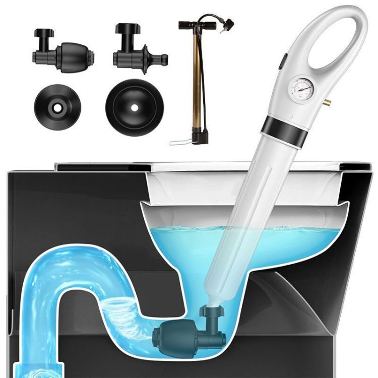 High Pressure Air Toilet Plunger Drain Blaster Gun