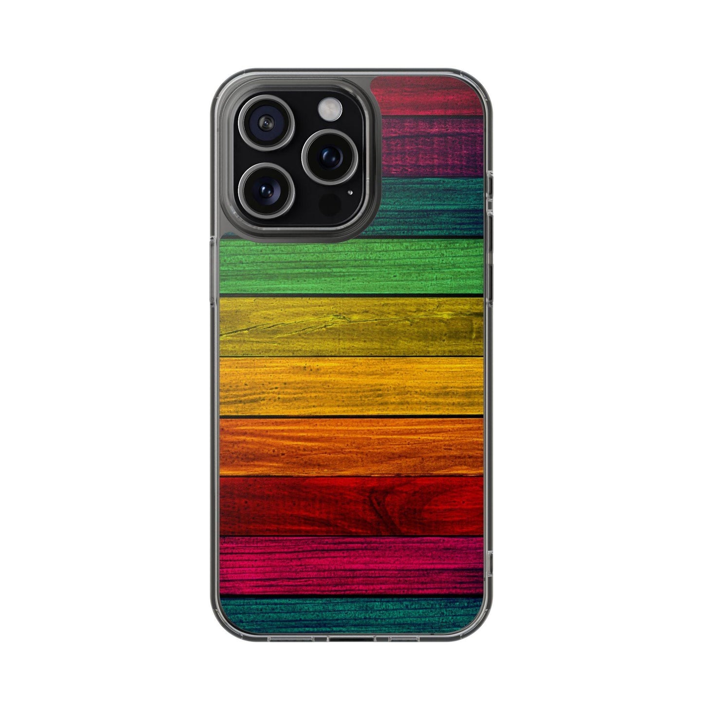Rainbow On Woods Clear Cases