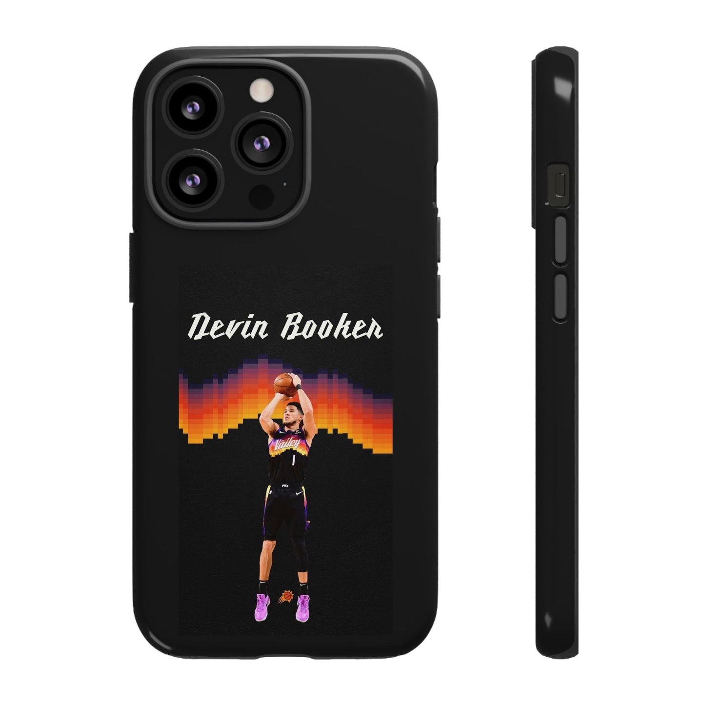 Devin Booker Precision Blaze Series – Dual-Layer ShockGuard Protection | Fits iPhone 8–16 Pro Max & Samsung Galaxy S10–S25 Ultra