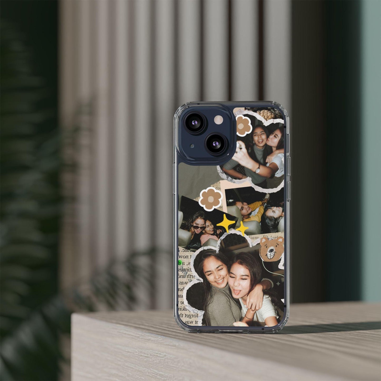 Memories In Retro Templet  Custom Printed Clear Cases