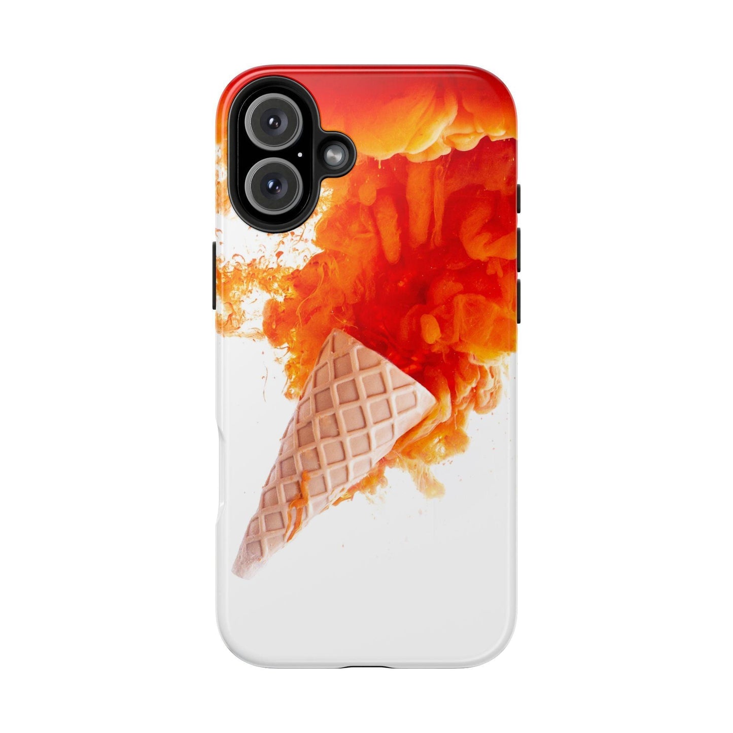 Ice Cream With Flame Of Colors Tough Phone Cases