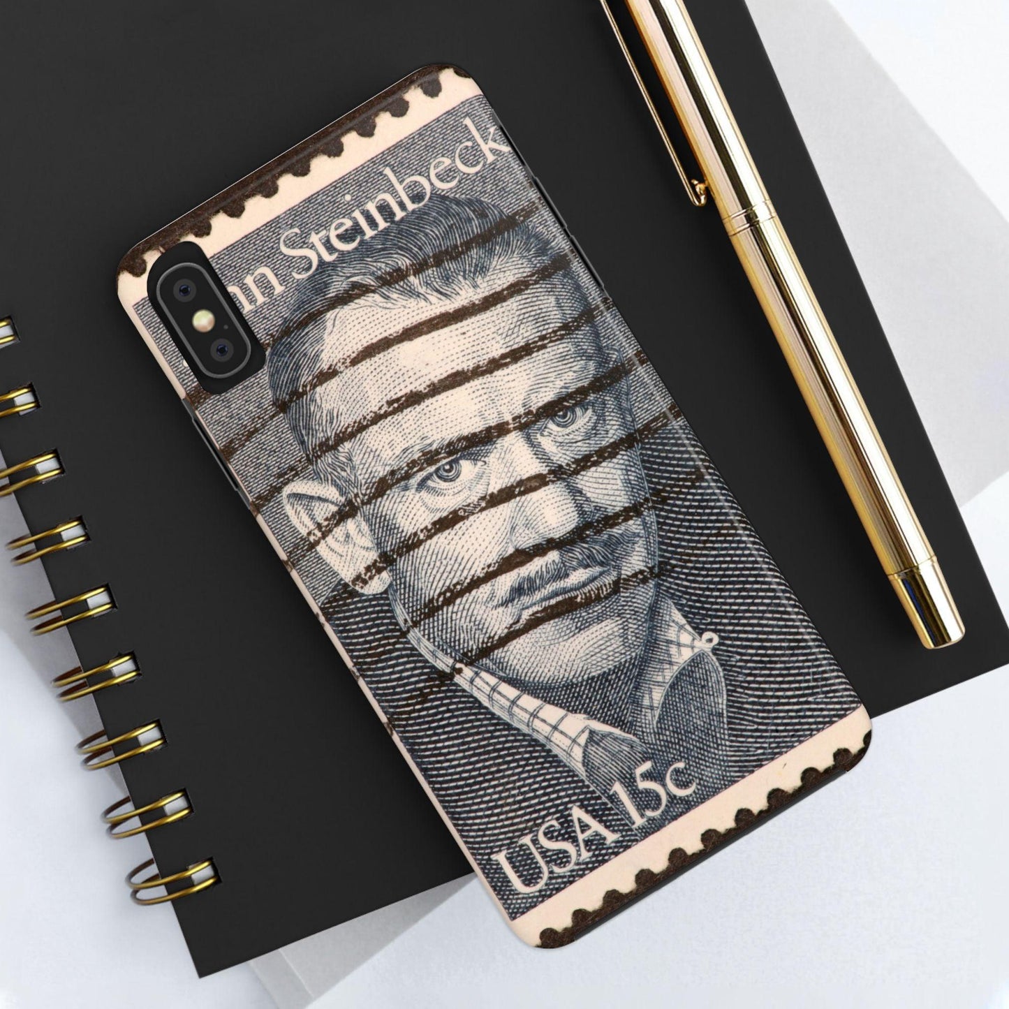 John Steinbeck USA 15c Printed Tough Phone Case for iPhone - Literary Tribute Design