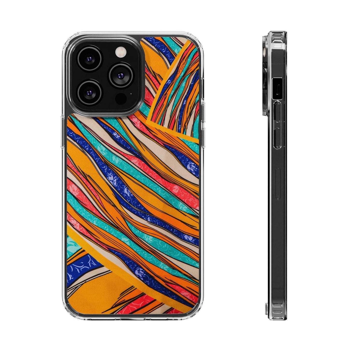 Clear Cases Stripes of  Powerful Colors