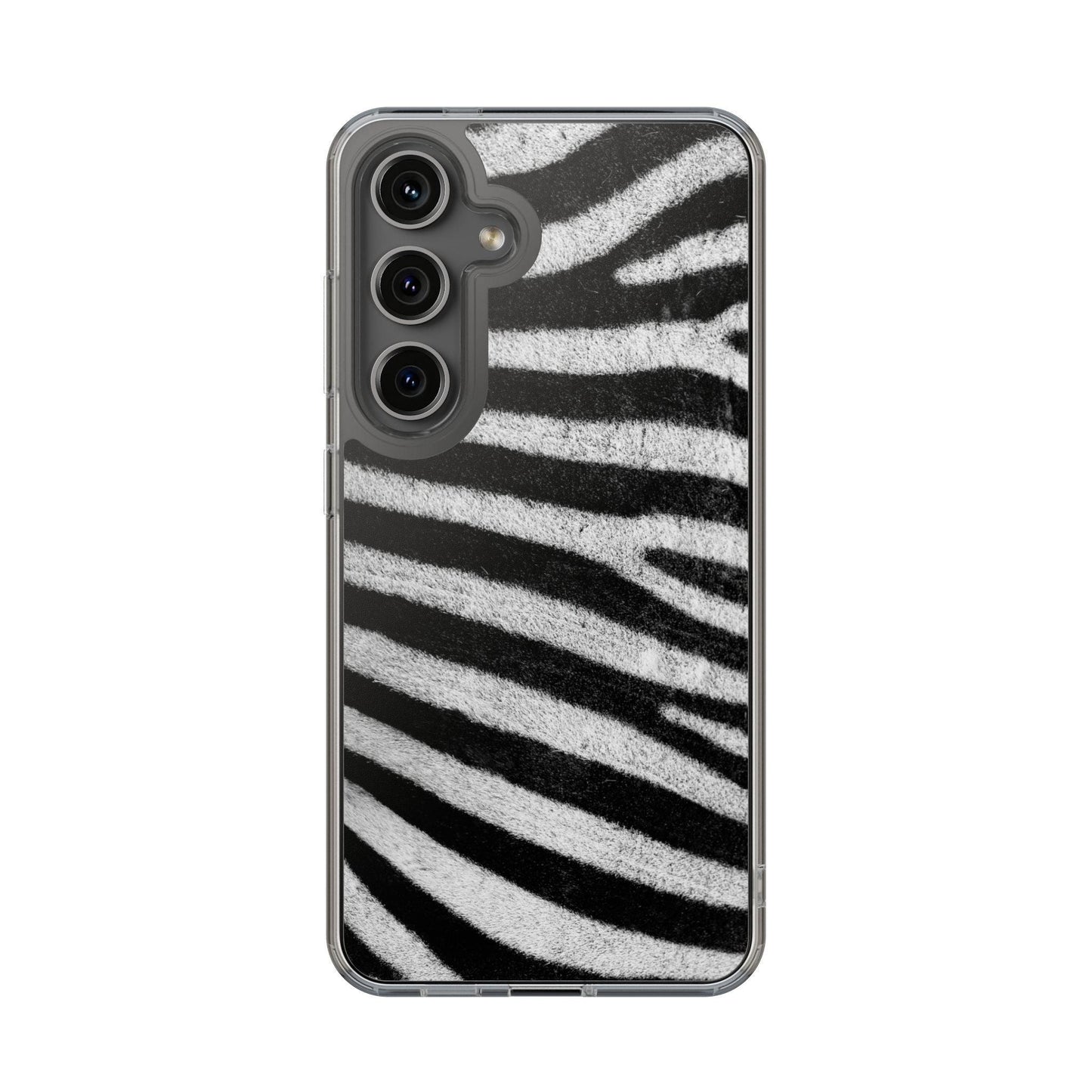 Clear Cases Black and White Zebra Stripes