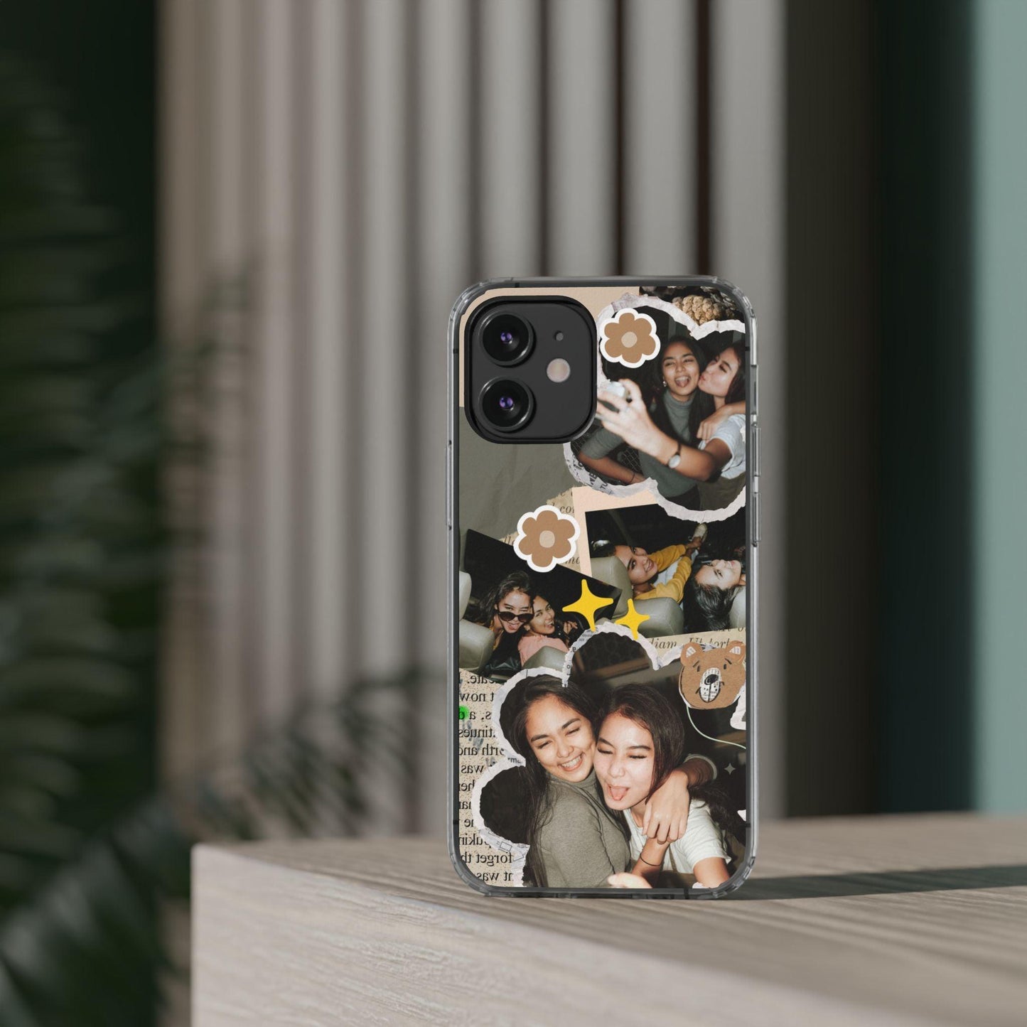 Memories In Retro Templet  Custom Printed Clear Cases